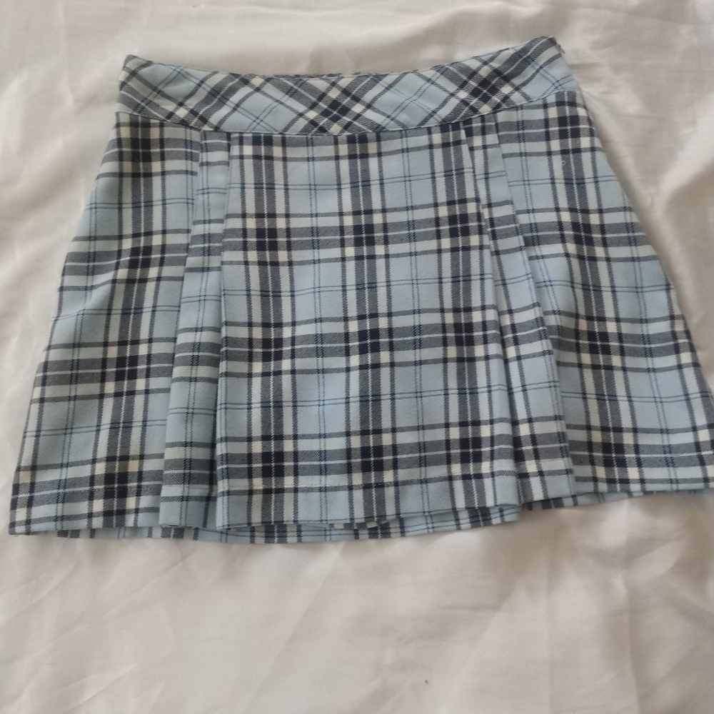 Blue school girl skirt/shorts